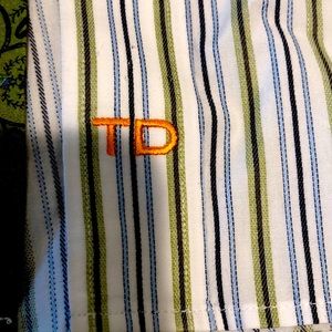 NWOT Thomas Dean men’s shirt-100% cotton stripe